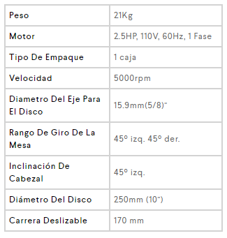 caracsierraingleteadoradcsi10ds